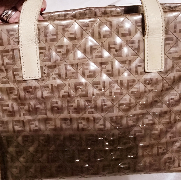 Fendi Beige Women's Bag with Multicolor Tassel - Picture 4 of 10